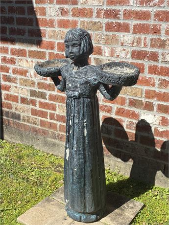 Painted Concrete Garden Statue