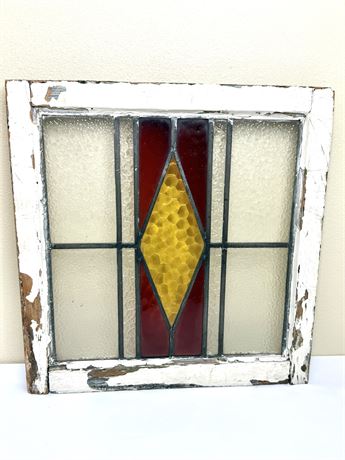 Vintage Handmade Stained Glass Window 2