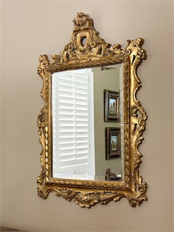 Gold Ornate Beveled Mirror