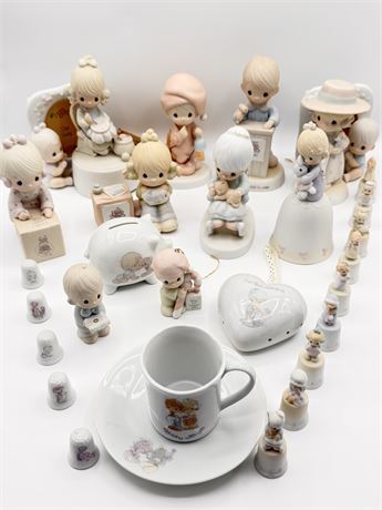 PRECIOUS MOMENTS ~ Lot Of (29) Porcelain Figurines
