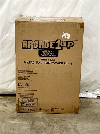 ARCADE 1 UP ~ Counter Top Ms. Pac-Man Party-Cade 8-IN-1 Home Arcade Machine