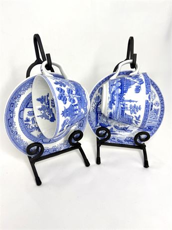 Set of 2 Spode Blue Room Collections - “Willow” and “Rome”