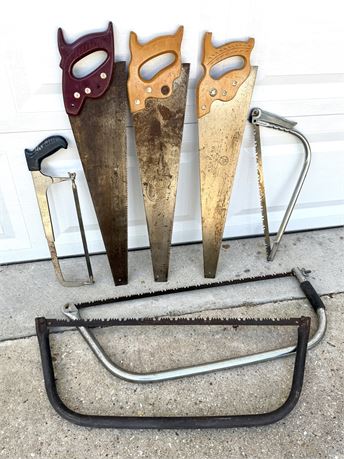 Lot of 7 Hand Saws