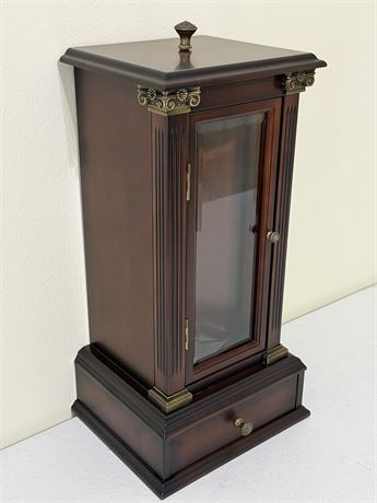 BOMBAY ~ Mahogany Rotating Jewelry Chest