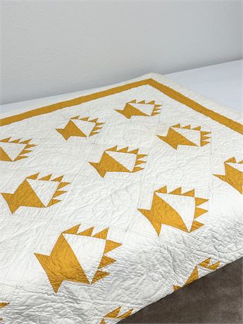 Granny’s Handmade Basket Quilt