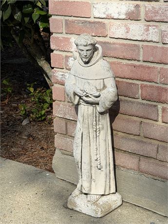 30” St. Francis Of Assisi Concrete Garden Statue