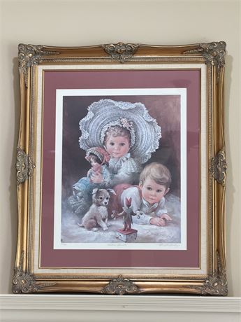 BRENDA BURKE ~ Silver Bells ~ Framed Print S/N