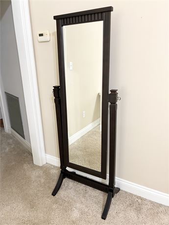 POWELL FURNITURE  ~Wooden Beveled Cheval Mirror