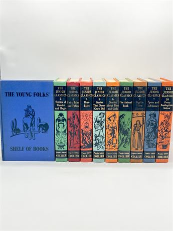 COLLIER ~ The Junior Classics ~ The Young Folk’s Shelf Of Books ~ Set Of 10