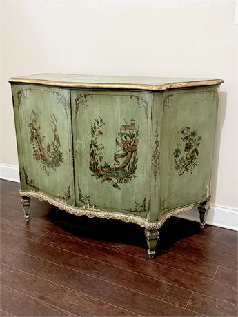 Hand Painted Solid Wood Credenza ~ *Read Description