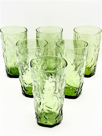 SENECA ~ Driftwood Apple Green ~ Set Of (6) Highball Glasses