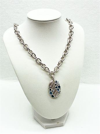 925 ~ Judith Ripka ~ Sterling Silver Pendant Necklace