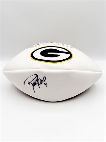 GREEN BAY PACKERS ~ Brett Farve ‘4 Autograph Football