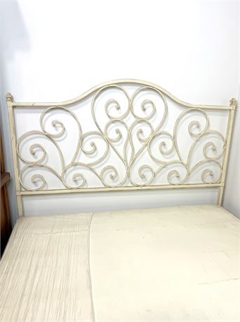 Iron Headboard with Bedframe