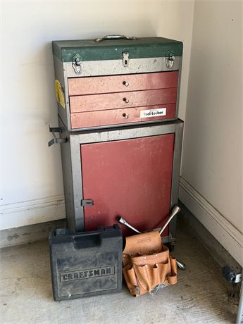 TOOL LOCKER / CRAFTSMAN ~ Tool Box Locker & Mics Tools
