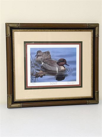 RANDY MCGOVERN ~ “Green Winged Teal” ~ S/N Framed Print