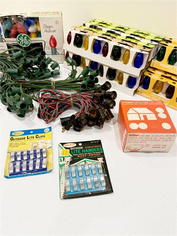 Vtg. Assortment Of Outdoor Christmas Lights