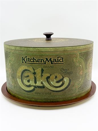 BALLONOFF ~ 1970’s KitchenMaid Metal Covered Cake Keeper