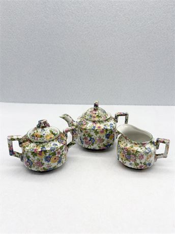 Chintz Pattern Tea set made in Japan