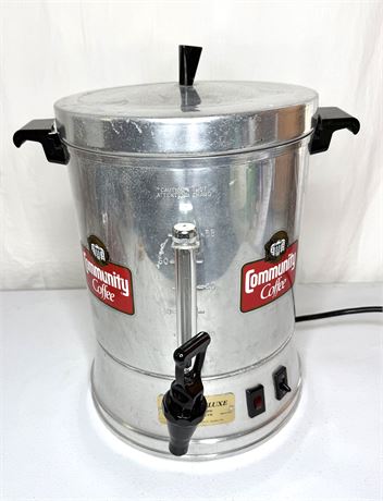 Vintage Community Coffee Electric Percolator Urn