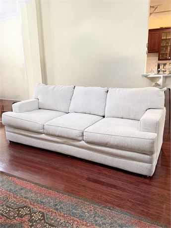 White Upholstered Sofa From Hurwitz Mintz