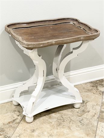 Rustic Farmhouse Wooden Accent Table