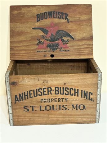 ANHEUSER-BUSCH ~ Wooden Crate