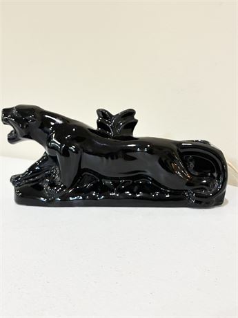 MCM Black Panther Ceramic TV Lamp & Planter