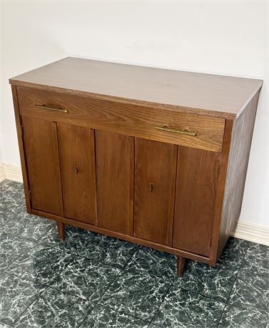 Authentic MCM Wood Console Cabinet