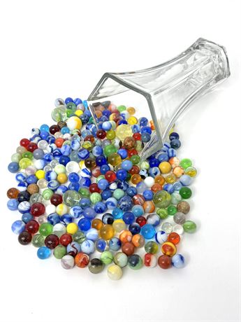 Lot of 100+ Vintage Marbles
