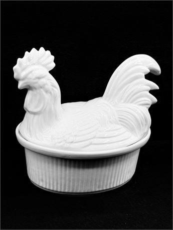Ceramic Rooster Casserole Dish