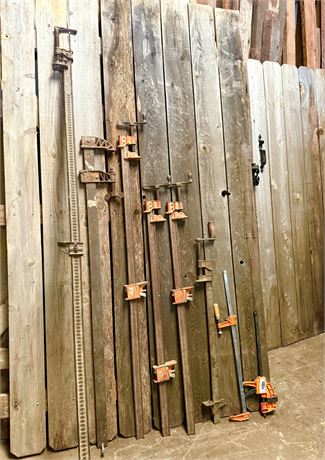 Lot of 8 Heavy Duty Clamps