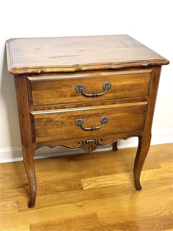 Ethan Allen French Country Wood Accent Table