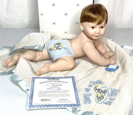 1995 Ashton-Drake Porcelain Doll “Snug as a Bug in a Rug” by Titus Tomescu