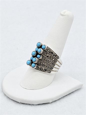 Sterling Silver & Turquoise Ring