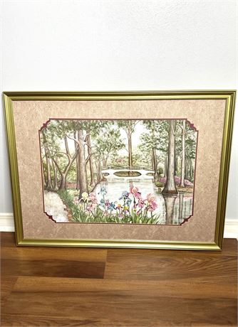 1988 Louisiana Swamp Signed and Numbered Framed Print by Carmel Forest 352/1800