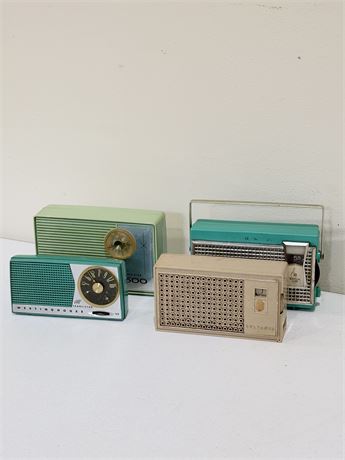 (4) Assorted Non-Working Pocket Radios