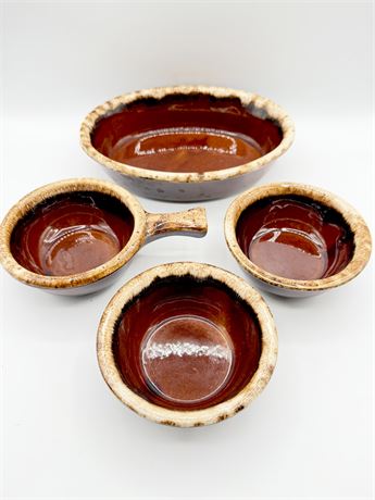 HULL POTTERY ~ 4 Assorted Pieces Of Serveware