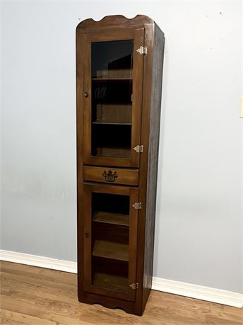Tall Wooden Display Cabinet