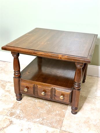 Vintage Solid Wood Thomasville Side Table