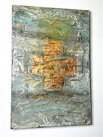 “Cross Rose” Glossy Painting by S. B. Mora