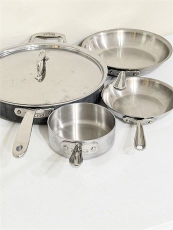 ALL-CLAD ~ 4 Piece Stainless Steel Cookware Set