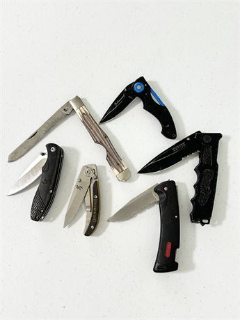 Six (6) ~ Pocket Knives