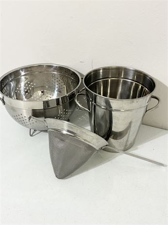 3pc Assorted Stainless Steel Collection