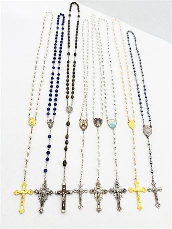 Fashion Collection Of (8) Rosaries
