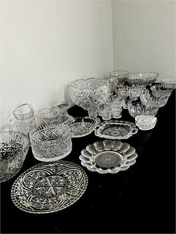 Crystal & Glass Lot ~ 38 Pieces
