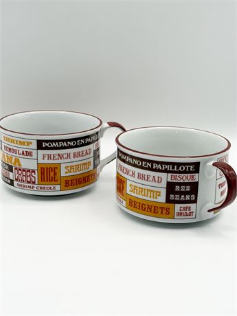 CAJUN CLASSICS ~ Set Of 2 Gumbo Bowls