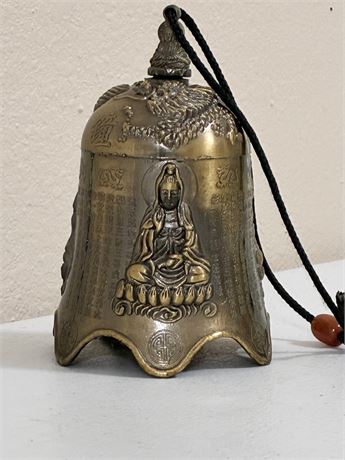 Asian Brass Buddhist Temple Bell