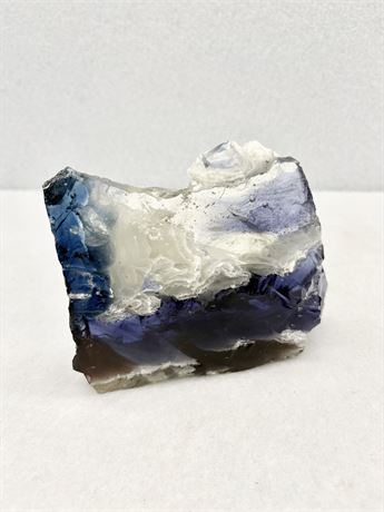 Cobalt Blue & Purple Slag Glass