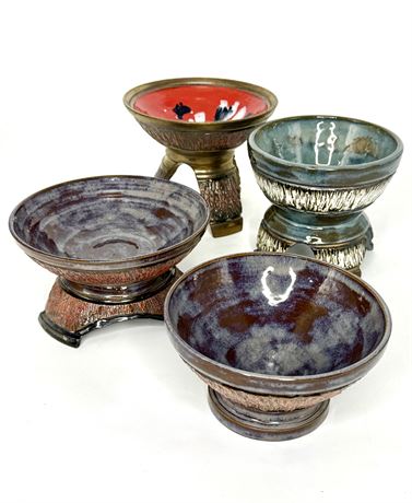 Handmade Glazed Pottery Lot #1